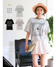 KORMARCH | プリントバンダナTEE(Tシャツ/カットソー)