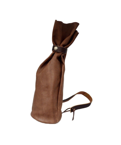 【美品】KETO ブラウンレザー ボンサック　ボディバッグ　ショルダー Handmade（ハンドメイド）の「レザーボンサック レザーワンショルダー