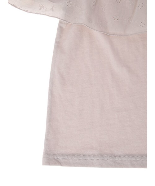 w closet（ダブルクローゼット）の「刺繍フリル付きTシャツ（トップス・レディース・オフホワイト/グレー/レッド/ブラック・FREE）」の11枚目の写真
