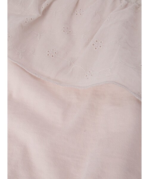 w closet（ダブルクローゼット）の「刺繍フリル付きTシャツ（トップス・レディース・オフホワイト/グレー/レッド/ブラック・FREE）」の12枚目の写真