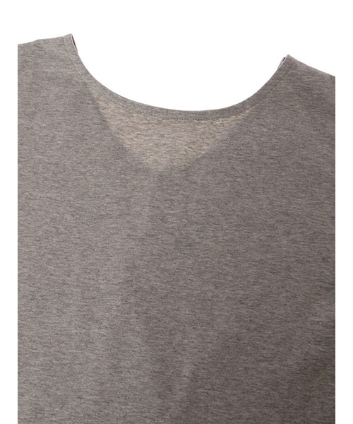 w closet（ダブルクローゼット）の「スカラップ2wayTシャツ（トップス・レディース・オフホワイト/グレー/Dオレンジ/ブラック・FREE）」の9枚目の写真