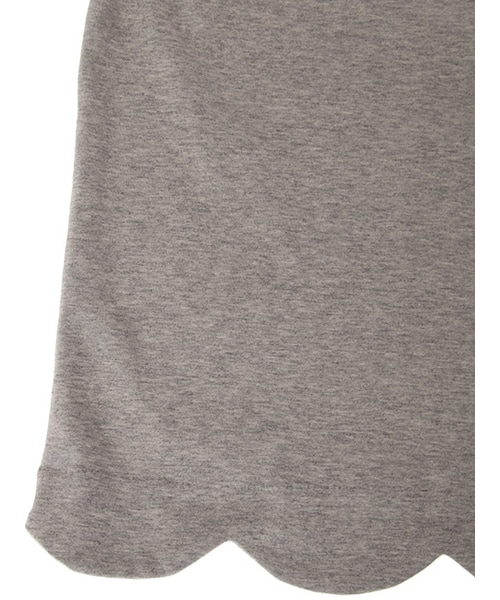 w closet（ダブルクローゼット）の「スカラップ2wayTシャツ（トップス・レディース・オフホワイト/グレー/Dオレンジ/ブラック・FREE）」の11枚目の写真