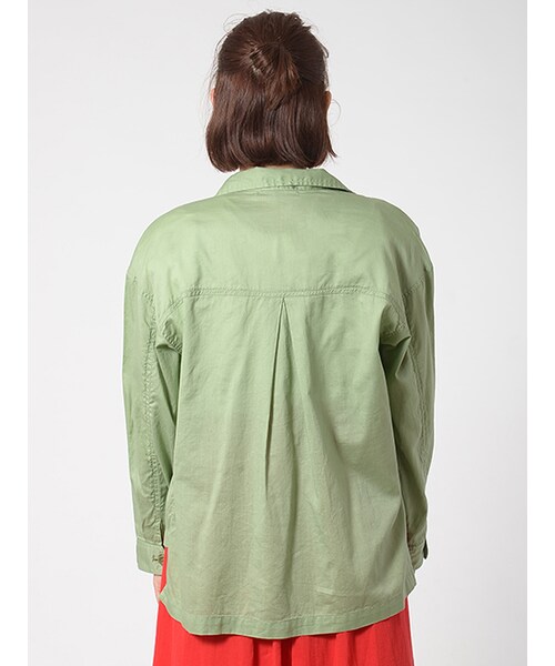 w closet（ダブルクローゼット）の「スリット入りミリタリーシャツ（トップス・レディース・Lカーキ/ベージュ・FREE）」の5枚目の写真