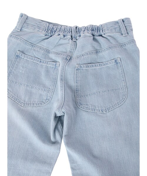 w closet(ダブルクローゼット)の「ダメージデニムパンツ(パンツ・レディース・サックス/ブルー・FREE)」の10枚目の写真