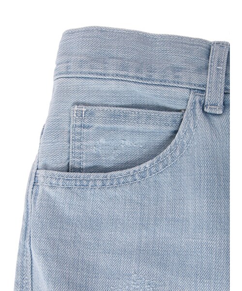 w closet(ダブルクローゼット)の「ダメージデニムパンツ(パンツ・レディース・サックス/ブルー・FREE)」の9枚目の写真