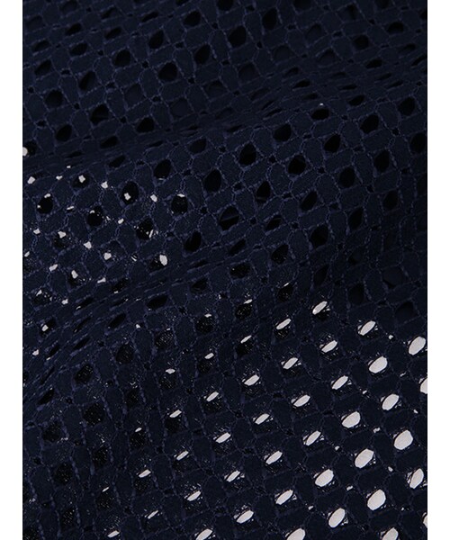 w closet（ダブルクローゼット）の「レースワイドパンツ（パンツ・レディース・オフホワイト/ネイビー・FREE）」の9枚目の写真