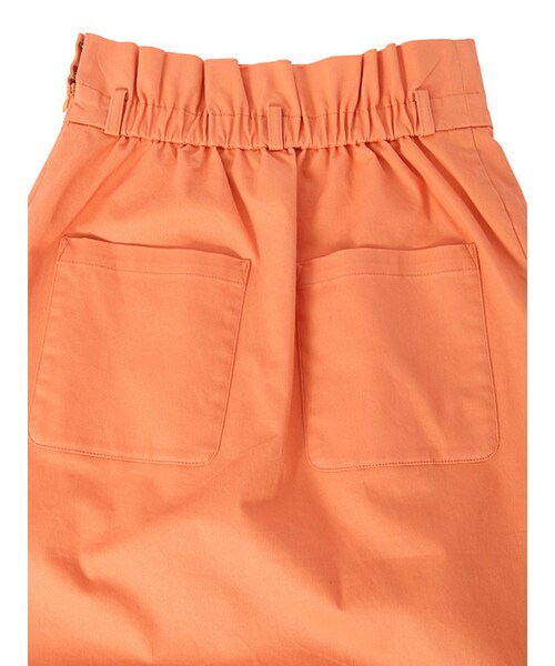 w closet（ダブルクローゼット）の「リボン付きラップ風スカート（スカート・レディース・Dベージュ/オレンジ/カーキ・FREE）」の9枚目の写真