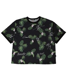 ROMANTIC CROWN | TROPICAL LEAF WIDE JERSEY_BLACK(その他)