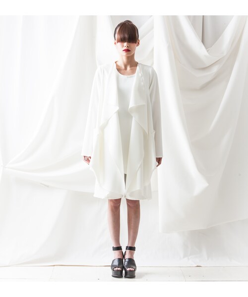 NICK NEEDLES(ニックニードルズ)の「NICK NEEDLES DRAPE CARDIGAN WHITE(カーディガン/ボレロ・その他)」の5枚目の写真