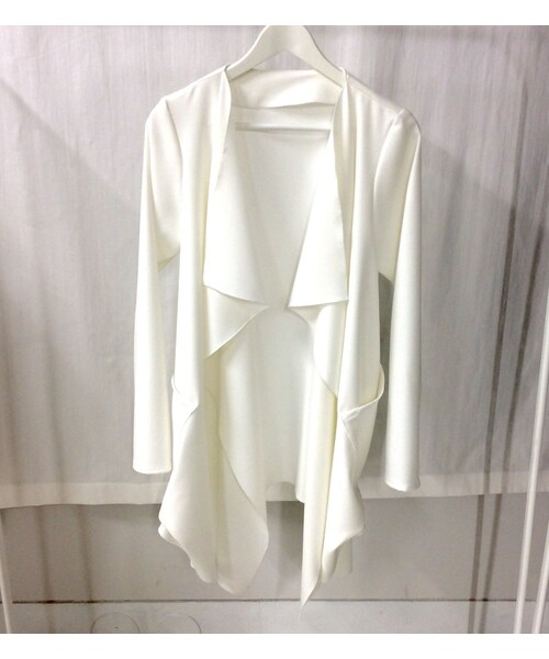 NICK NEEDLES(ニックニードルズ)の「NICK NEEDLES DRAPE CARDIGAN WHITE(カーディガン/ボレロ・その他)」の6枚目の写真