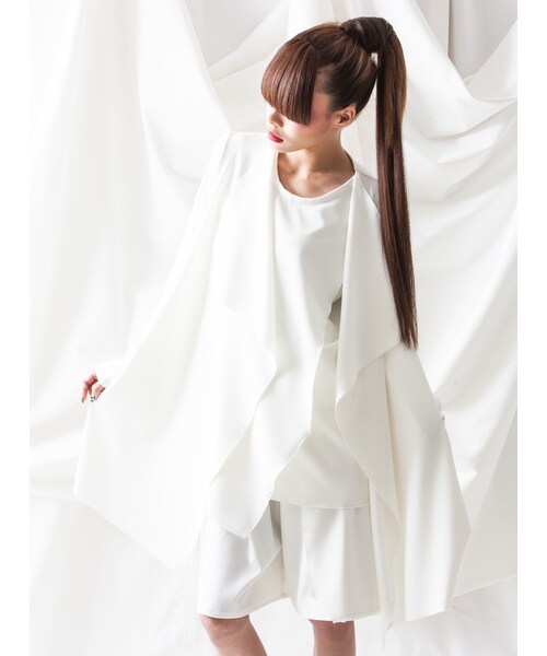 NICK NEEDLES(ニックニードルズ)の「NICK NEEDLES DRAPE CARDIGAN WHITE(カーディガン/ボレロ・その他)」の3枚目の写真