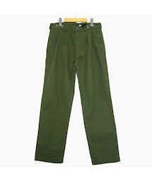 Nigel Cabourn | 【 Nigel Cabourn×LYBRO 】 FOUR PLEAT CHINO PANT / フォープリーツチノパンツ （OLIVE）(その他パンツ)