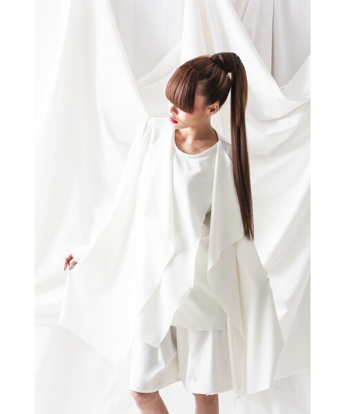 NICK NEEDLES(ニックニードルズ)の「NICK NEEDLES OVER LAP SHORTS WHITE(カーディガン/ボレロ・その他)」の5枚目の写真