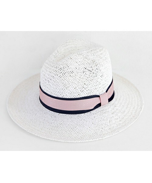 DHOLIC(ディーホリック)の「配色リボンペーパーヤーンフロッピーハット(ハット・レディース・ライトカーキ/ホワイトアイボリー/キャメル/ライトベージュ/ピーチ・FREE)」の2枚目の写真