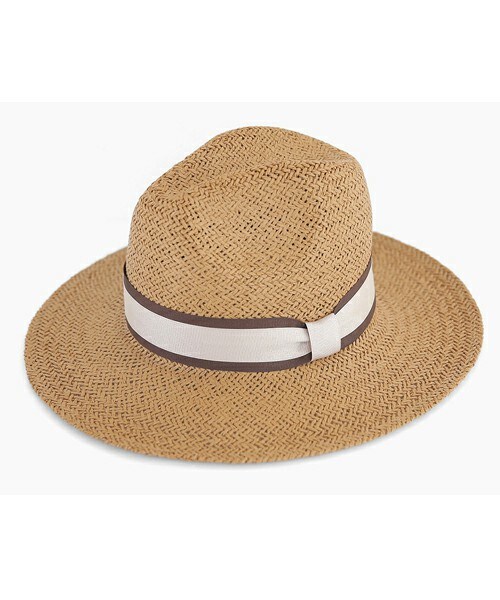 DHOLIC(ディーホリック)の「配色リボンペーパーヤーンフロッピーハット(ハット・レディース・ライトカーキ/ホワイトアイボリー/キャメル/ライトベージュ/ピーチ・FREE)」の3枚目の写真