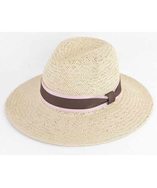 DHOLIC(ディーホリック)の「配色リボンペーパーヤーンフロッピーハット(ハット・レディース・ライトカーキ/ホワイトアイボリー/キャメル/ライトベージュ/ピーチ・FREE)」の4枚目の写真