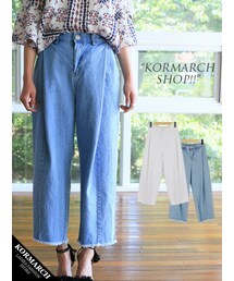 KORMARCH | テーパードデニムパンツ(その他パンツ)