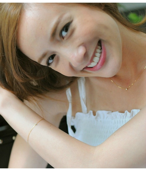 pinacoteca（ピナコテーカ）の「ピナコテーカ 362 4本爪 一粒ダイヤモンド ハート ブレスレット 0.05ct（ブレスレット・レディース・ゴールド・16.5cm）」の2枚目の写真