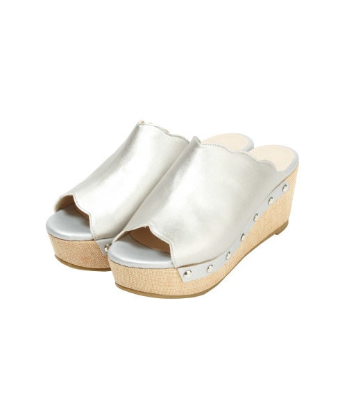 F i.n.t(フィント)の「スカラップウェッジサンダル/F i.n.t(パンプス・レディース・その他)」の1枚目の写真