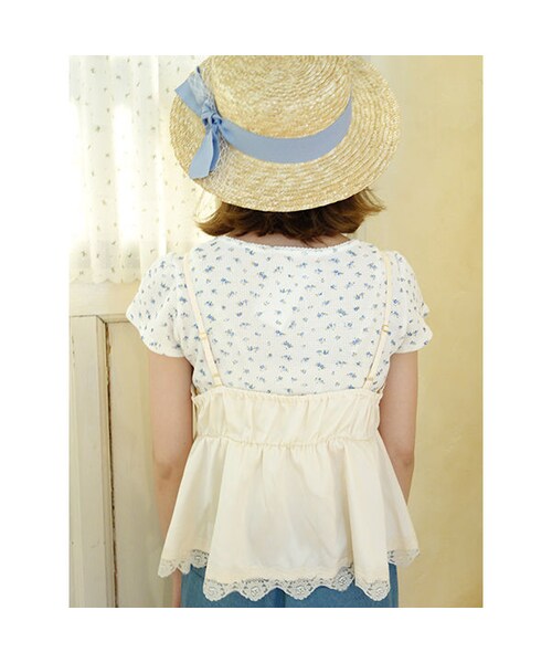 an another angelus（アンアナザーアンジェラス）の「ランジェリーサテンキャミ/an another angelus（キャミソール・レディース・その他）」の4枚目の写真