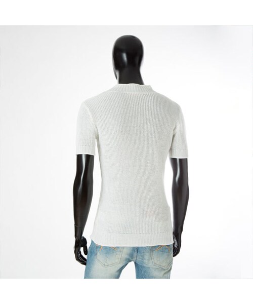 CALL&RESPONSE（コールアンドレスポンス）の「コットンリネンV半袖ニット　/ 161-1488-01（ニット/セーター・メンズ・その他）」の2枚目の写真