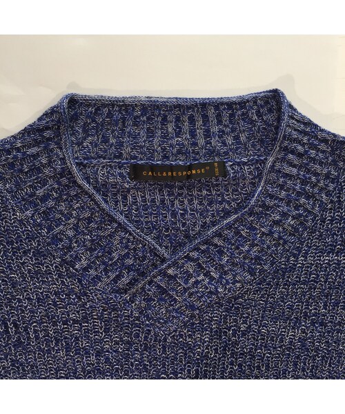 CALL&RESPONSE（コールアンドレスポンス）の「コットンリネンV半袖ニット　/ 161-1488-01（ニット/セーター・メンズ・その他）」の7枚目の写真