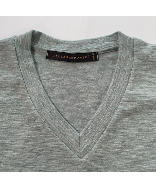 CALL&RESPONSE(コールアンドレスポンス)の「メランジVネック半袖TEE / 161-1324-09(Tシャツ/カットソー・メンズ・その他)」の9枚目の写真