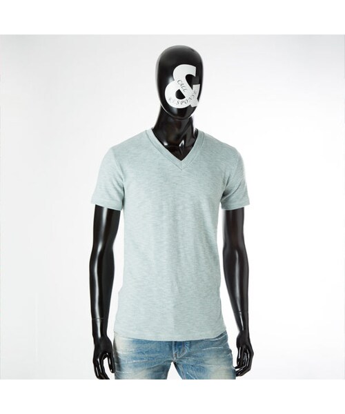CALL&RESPONSE(コールアンドレスポンス)の「メランジVネック半袖TEE / 161-1324-09(Tシャツ/カットソー・メンズ・その他)」の1枚目の写真