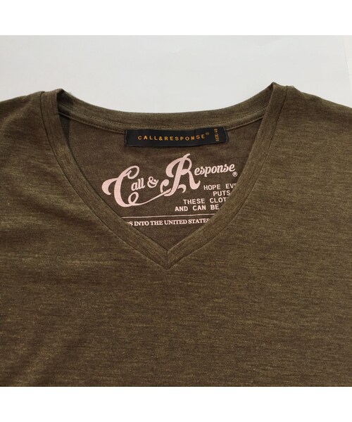 CALL&RESPONSE（コールアンドレスポンス）の「無地Vネック半袖ＴＥＥ　/ 161-1324-08（Tシャツ/カットソー・メンズ・その他）」の6枚目の写真