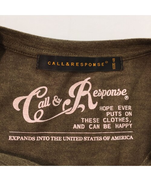 CALL&RESPONSE（コールアンドレスポンス）の「無地Vネック半袖ＴＥＥ　/ 161-1324-08（Tシャツ/カットソー・メンズ・その他）」の7枚目の写真