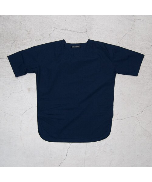 Audience（オーディエンス）の「タイプライターボートネックプルオーバーS/Sポケットシャツ（シャツ/ブラウス・メンズ・White/Dk Navy/Khaki・M/L）」の3枚目の写真