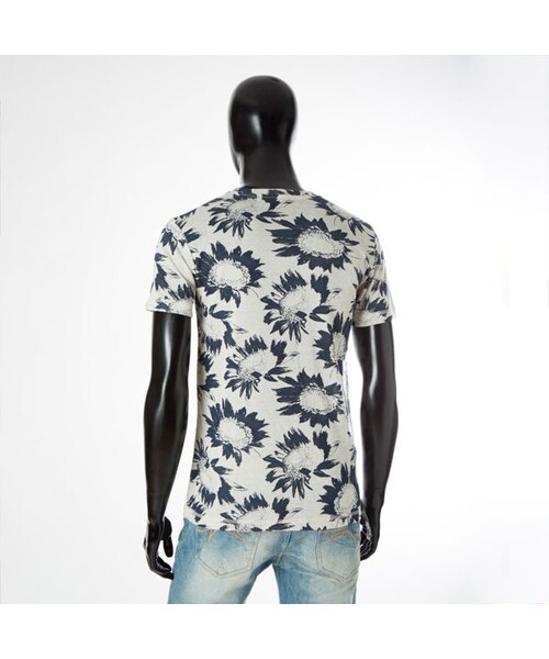 CALL&RESPONSE（コールアンドレスポンス）の「リネンサンフラワーVネック半袖TEE/CALL&RESPONSE　161-1324-04（Tシャツ/カットソー・メンズ・その他）」の2枚目の写真