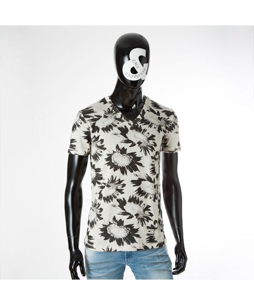 CALL&RESPONSE（コールアンドレスポンス）の「リネンサンフラワーVネック半袖TEE/CALL&RESPONSE　161-1324-04（Tシャツ/カットソー・メンズ・その他）」の3枚目の写真