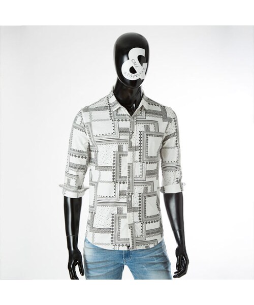 CALL&RESPONSE（コールアンドレスポンス）の「総柄プリントスラブ5分袖シャツ　/ 161-1213-03（シャツ/ブラウス・メンズ・その他）」の3枚目の写真