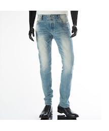 CALL&RESPONSE | ホワイトウィスカーデニムパンツ  /  ＣＡＬＬ＆ＲＥＳＰＯＮＳＥ　/ 161-1553-09(デニムパンツ)