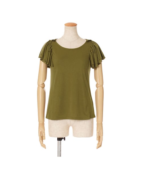 F i.n.t（フィント）の「ボリュームフリルスリーブT/F&A（Tシャツ/カットソー・レディース・その他）」の2枚目の写真