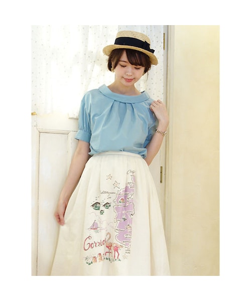 F i.n.t（フィント）の「ロールカラープルオーバーブラウス/F i.n.t（シャツ/ブラウス・レディース・その他）」の4枚目の写真