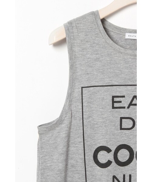 Droite lautreamont（ドロワットロートレアモン）の「【SOUTH PARADE】 ロゴプリントタンクトップ(S161013)（トップス・レディース・ホワイト/グレー(ライトグレー)・M）」の5枚目の写真