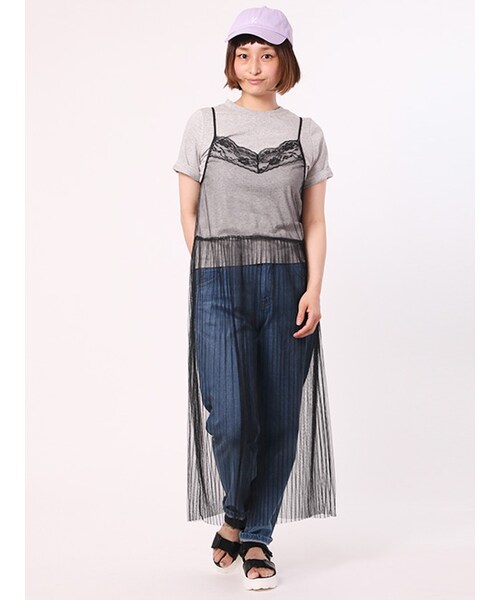 w closet（ダブルクローゼット）の「10ozストレートデニムパンツ（パンツ・レディース・サックス/ブルー・FREE）」の12枚目の写真