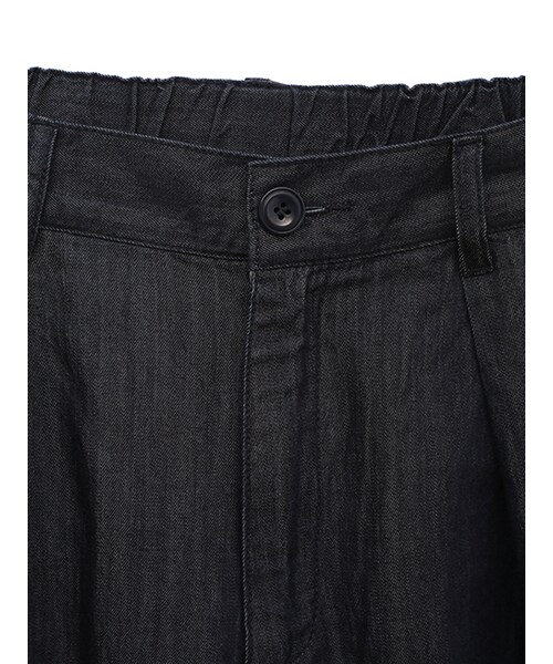 w closet(ダブルクローゼット)の「リボン付きデニムテーパードパンツ(パンツ・レディース・ブルー/ネイビー・FREE)」の6枚目の写真