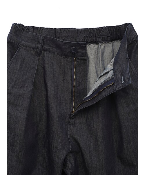 w closet(ダブルクローゼット)の「リボン付きデニムテーパードパンツ(パンツ・レディース・ブルー/ネイビー・FREE)」の7枚目の写真