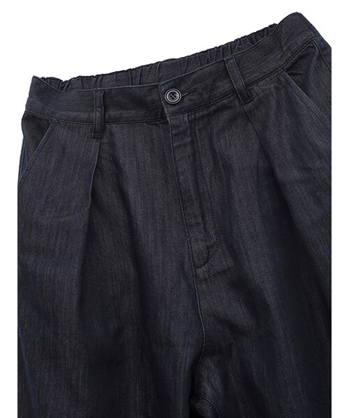 w closet(ダブルクローゼット)の「リボン付きデニムテーパードパンツ(パンツ・レディース・ブルー/ネイビー・FREE)」の8枚目の写真