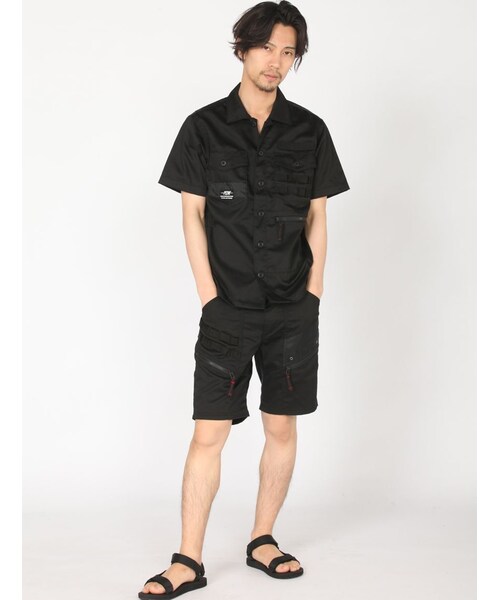 AVIREX（アヴィレックス）の「AVI-PDW TACTICAL SHO（パンツ・メンズ・BLACK/CAMO・M/L/XL）」の2枚目の写真