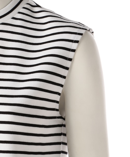 G.V.G.V.（ジーヴィージーヴィー）の「STRIPE BOXY TANK（トップス・レディース・WHITE/BLACK・o/s）」の6枚目の写真