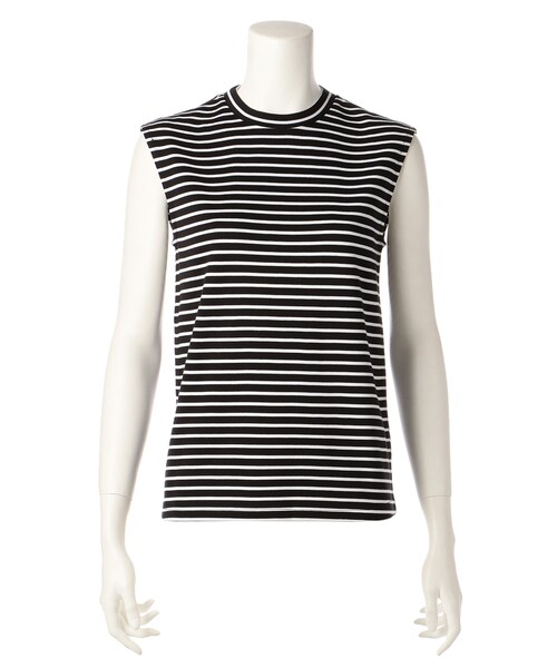 G.V.G.V.（ジーヴィージーヴィー）の「STRIPE BOXY TANK（トップス・レディース・WHITE/BLACK・o/s）」の2枚目の写真