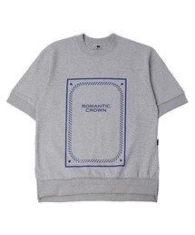 ROMANTIC CROWN | SQUARE LOGO 1/2 SWEATSHIRT_GRAY(その他)