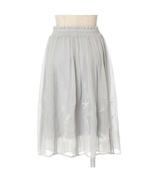 an another angelus | シーモチーフ刺繍フレアーギャザースカート/an another angelus(スカート)