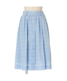 F i.n.t | パステルチェック前釦ギャザースカート/F i.n.t(スカート)