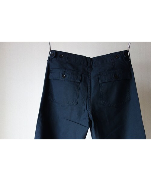 MANUAL ALPHABET（マニュアル アルファベット）の「【完売御礼】Manual alphabet マニュアルアルファベット BACK SATIN BAKER PANTS バックサテンベイカーパンツ  NVY ネイビー（その他パンツ・メンズ・その他）」の14枚目の写真