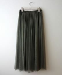 GRACE CONTINENTAL | GRACE CONTINENTAL チュールプリーツスカート(スカート)
